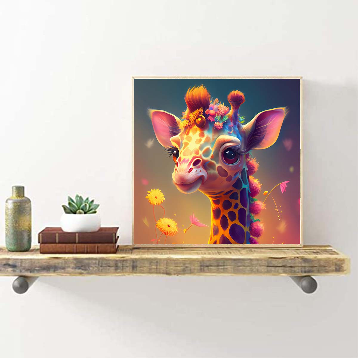 Diamond Painting For Adults, 5d Giraffe Full Artificial Diamond