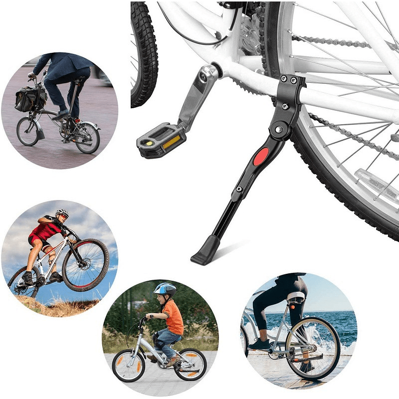 1PC Mountain Bike Aluminum Alloy Kickstand, Bicycle Foot Stand, Mountain  Bike Parking Stand - Wheel Size Can Be Adjusted To 20-27.5 Inch