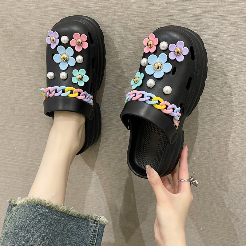 10pcs Trendy Flower Shoe Charms for Accessories Detachable Flower Beach Shoes Sandals,Temu
