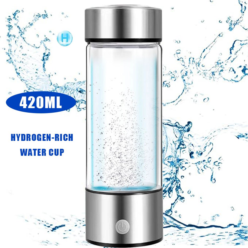 420ML Rich Hydrogen Water Generator Electrolysis Energy Hydrogen-rich  Antioxidant ORP H2 Water Ionizer PP Healthy Bottle Cup 