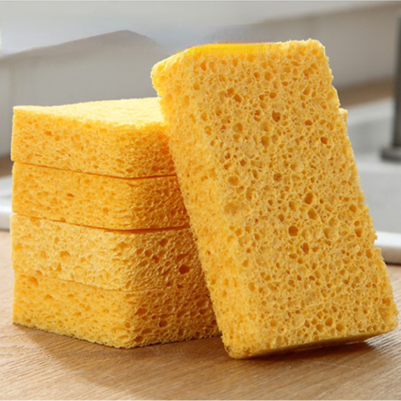 Dishwashing Sponge Natural Wood Pulp Cleaning Cloth - Temu