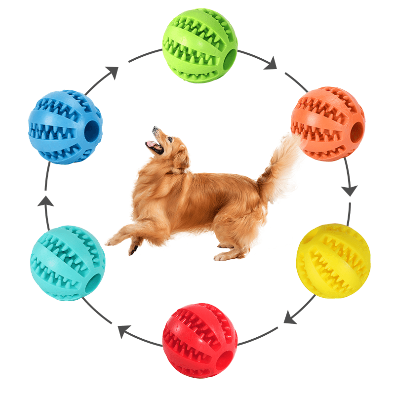 Dog Ball Toys Dog Leaking Food Toy Rubber Chew Toys For Dog - Temu