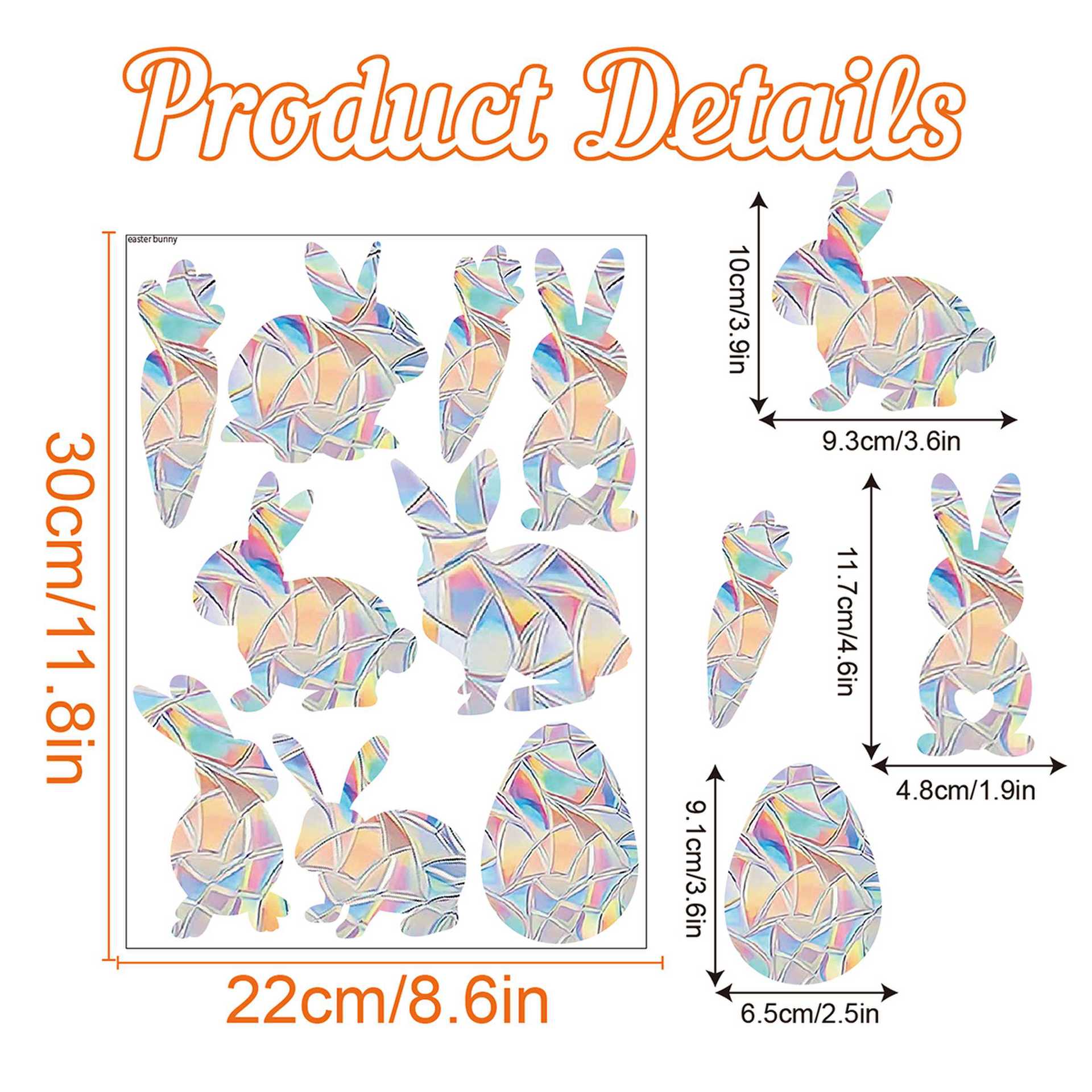 Bunny Rainbow Suncatcher Sticker