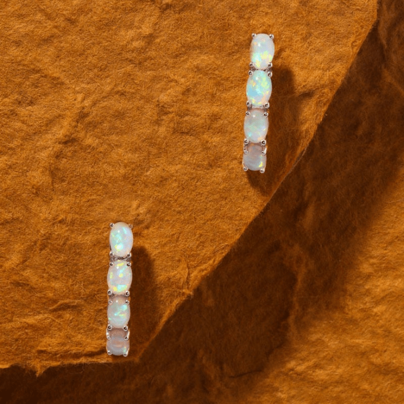 Stone Couple Earrings Set, 1 Pair