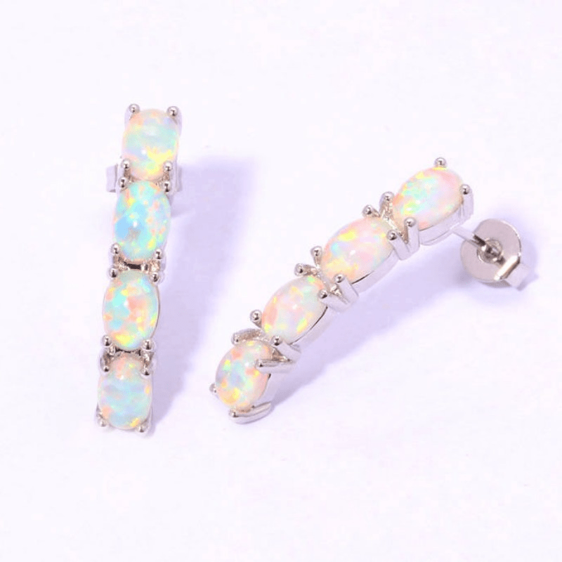 Stone Couple Earrings Set, 1 Pair