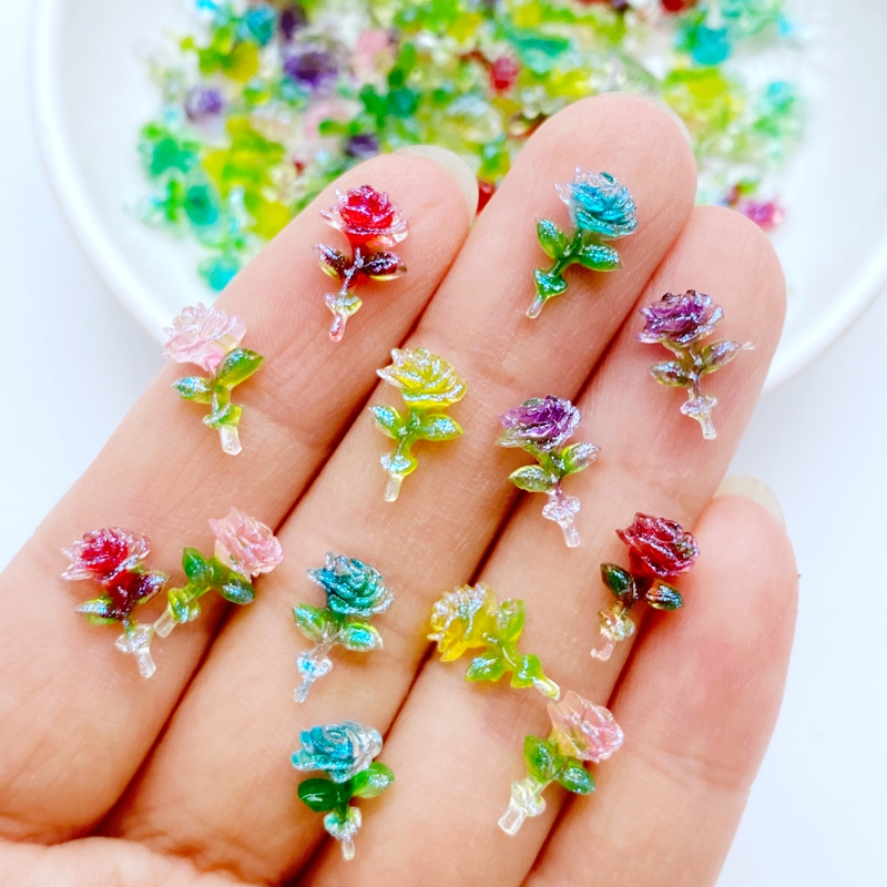 White Floral Nail Art Decorations, Five Petals Flowers Nail Glitter  Sequins, Flower Pearl Beads Resin Nail Rhinestone Design for Women Girls  Manicure