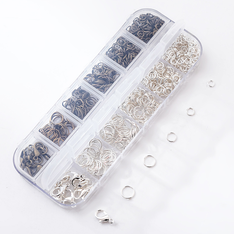 Jewelry Making Kit, 1200pcs Open Jump Rings Jewelry Repair Kit for Necklace  Bracelet, Lobster Clasps and