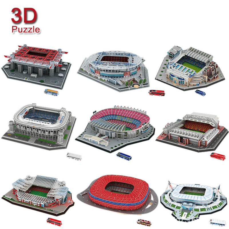 Puzzle 3d Assemblé Stade de Football Modèle Barcelone Real Madrid