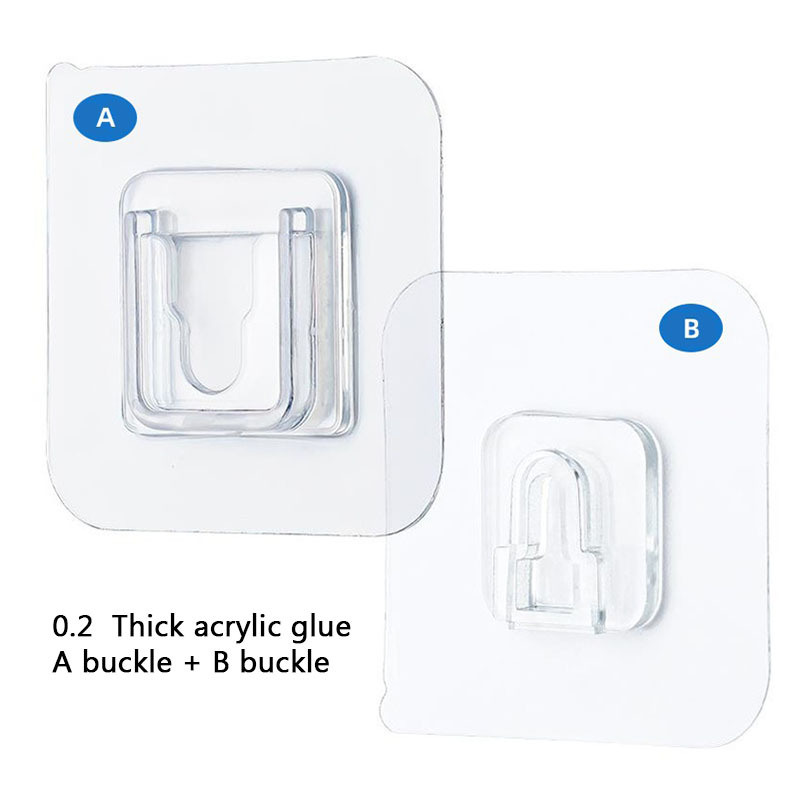 Double sided Adhesive Wall Hooks Hanger Strong Transparent - Temu