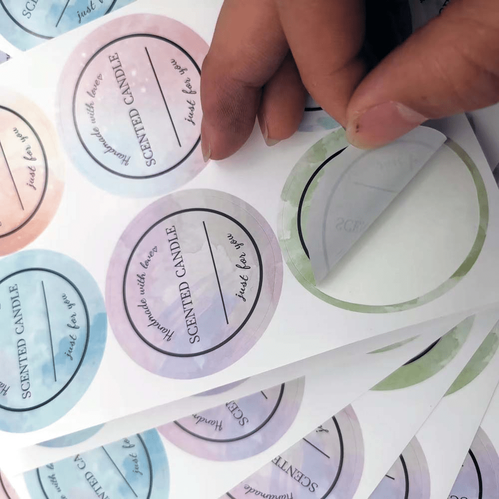 60pcs Creation Candle Label 2 Inch stickers for Candle Making