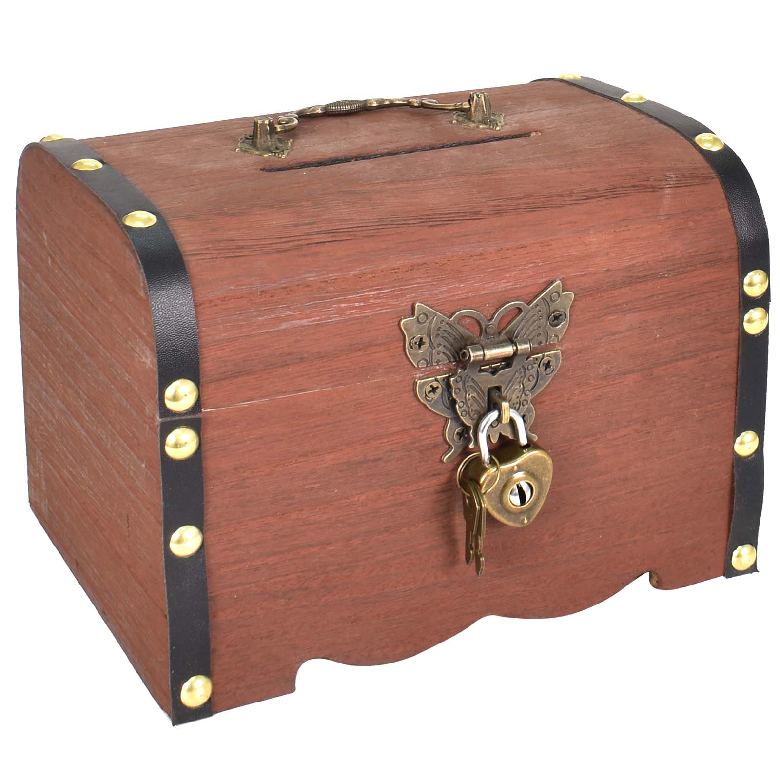 Plastic Transparent Antique Pirate Treasure Box with Lock and Key, Treasure  Toy Box Prizes for Kids, Pirate Party Decor