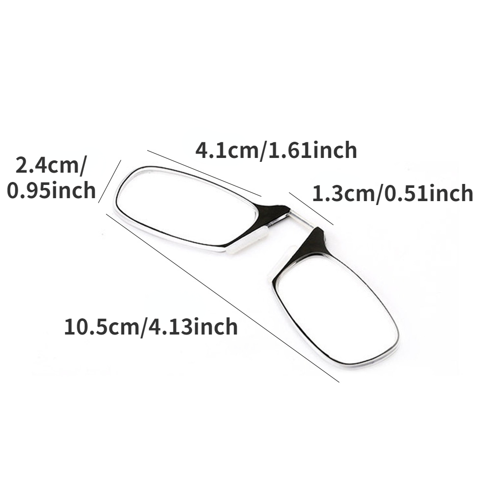 1pc Mens Folding Legless Nose Clip Glasses Unisex Mini Portable Smart Magnifying  Glasses Ultra Light Diopter 1 0 To 3 0 - Jewelry & Accessories - Temu  United Kingdom