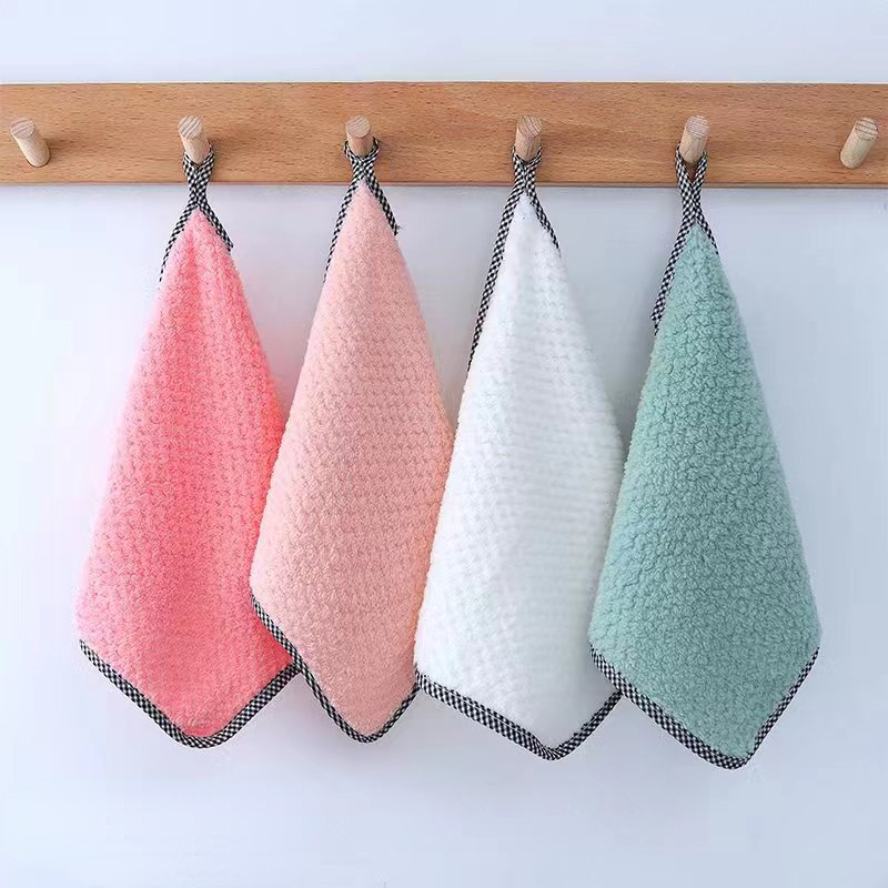 3pcs Thickened Wavy Dishwashing Cloth, Household Kitchen Cleaning