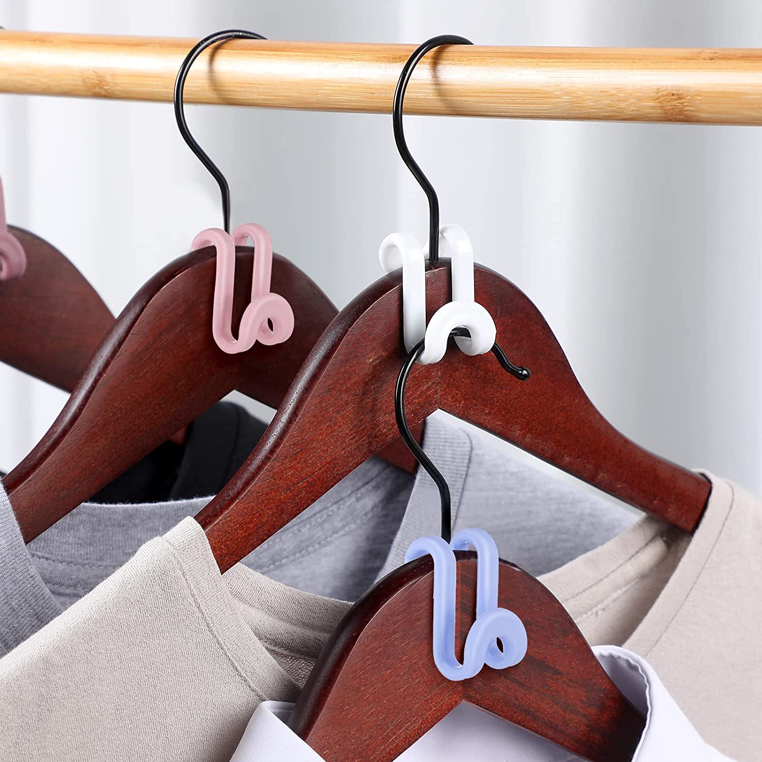 Multi level Cascading Hanger Hooks clothes Hanger Connector - Temu