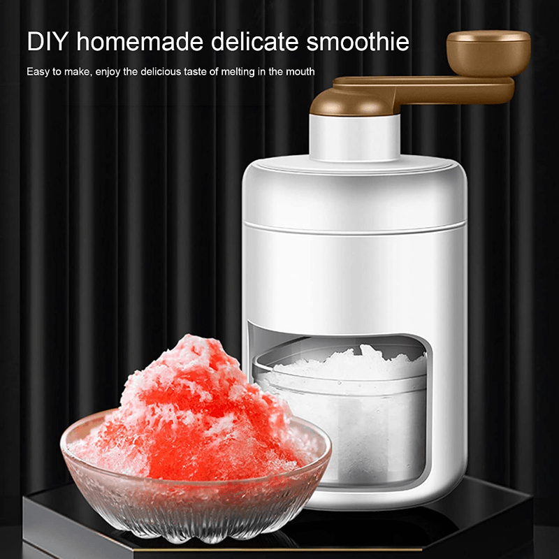 Manual Home Small Shaved Ice Machine Ice Crusher,smoothie Ice Cream Maker,fruit  Smoothie Maker For Making Smoothies Without Electricity,suitable For Stalls  And Vendors,good Gift To Share! For Hotels,restaurant,stalls,food Trucks -  Temu