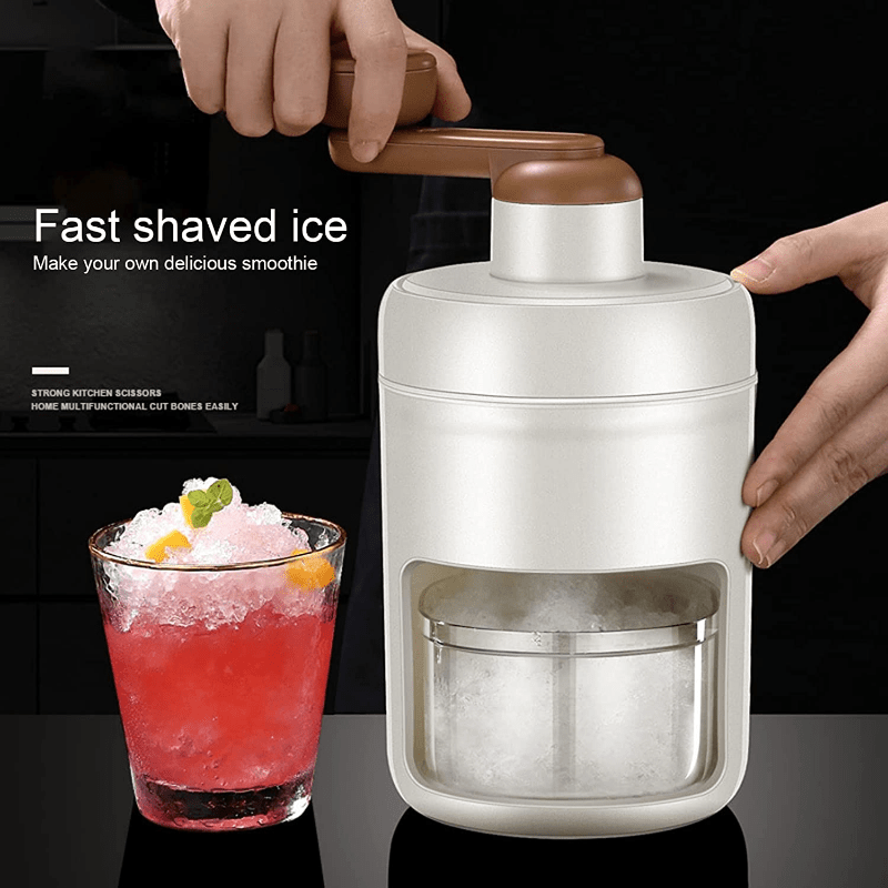 Manual Home Small Shaved Ice Machine Ice Crusher,smoothie Ice Cream Maker,fruit  Smoothie Maker For Making Smoothies Without Electricity,suitable For Stalls  And Vendors,good Gift To Share! For Hotels,restaurant,stalls,food Trucks -  Temu