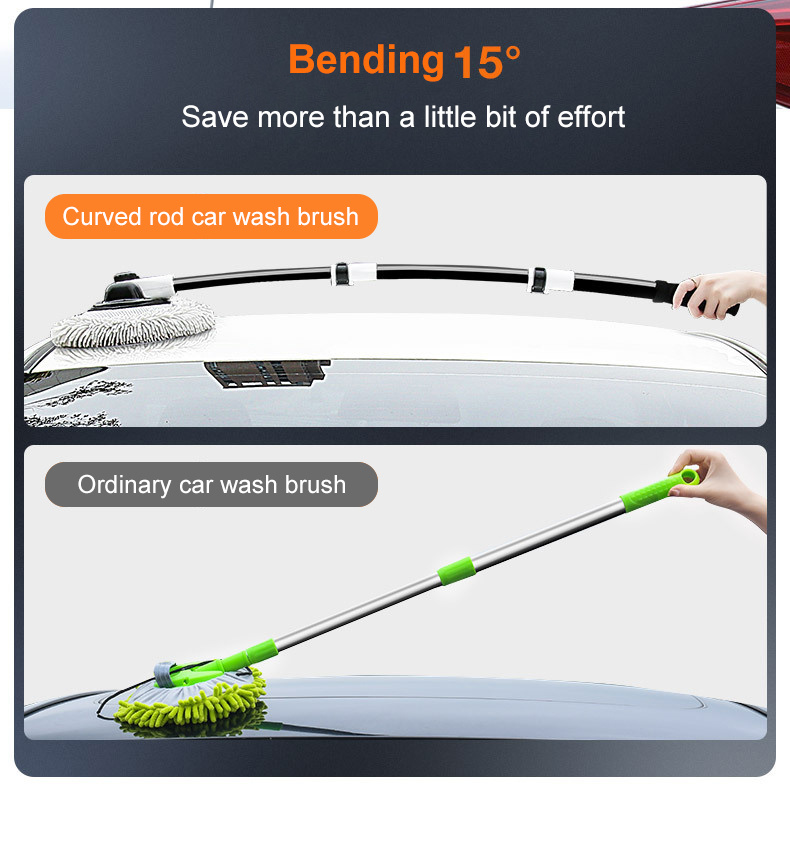 Microfiber Car Wash Brush Mop Kit Image 3