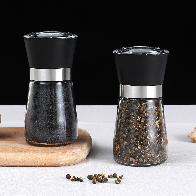 1PC Stainless Steel Spice Salt and Pepper Grinder Kitchen Portable spice  jar containers manual food herb