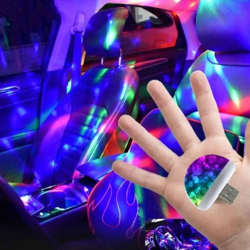 Multicolor Usb Led auto atmosphärenlicht Tragbare Dj rgb - Temu
