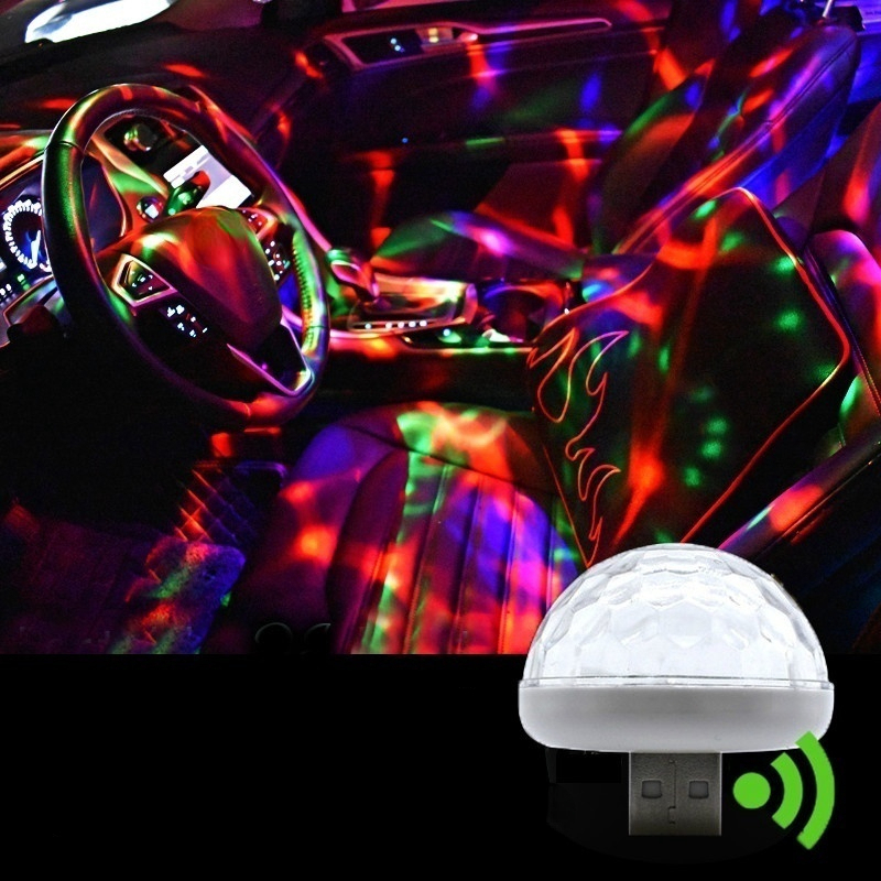 Mini USB LED Car Interior Light Neon Atmosphere Ambient Lamp Bulb  Accessories