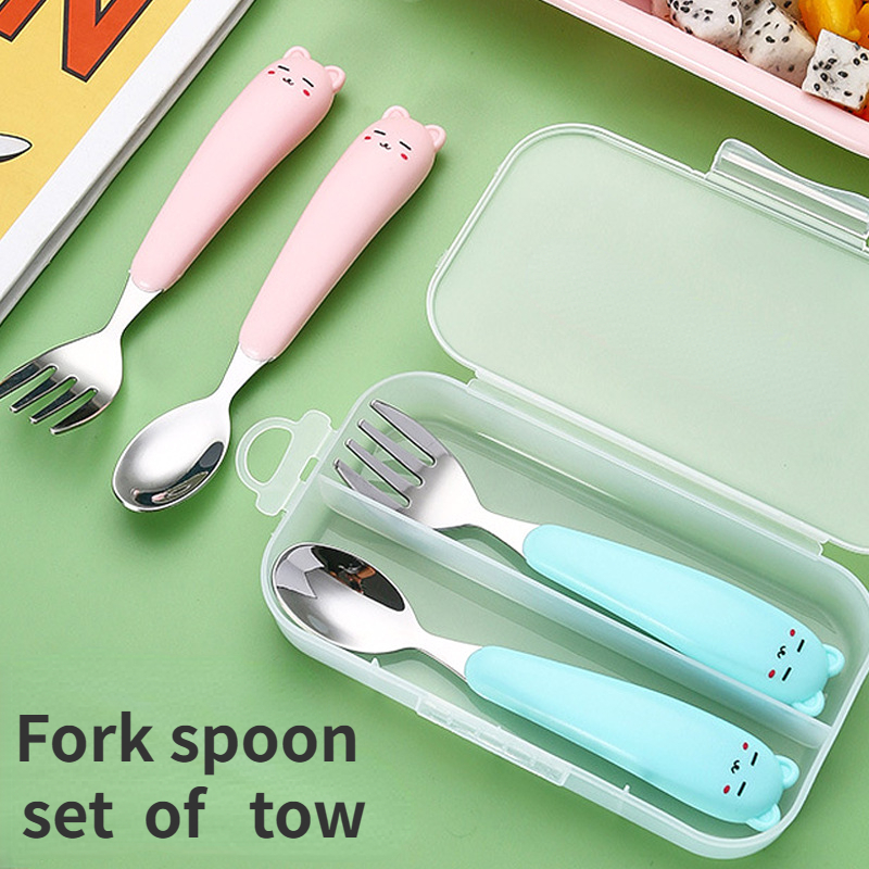 Toddler Utensils With Travel Case, Baby Spoon And Fork Set For Self-feeding  Learning Bendable Handle Silverware For Kids,christmas Halloween  Thanksgiving Gift - Temu Germany
