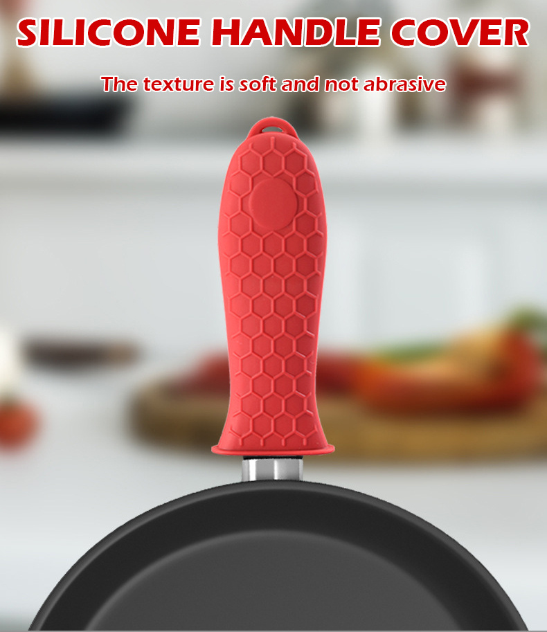 Non-Slip Silicone Handle Cover Pot Handle Holder Cookware Part