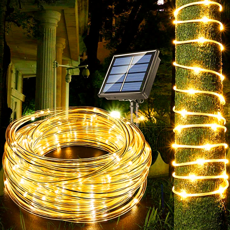 Cordes 5M/3.8M/3.5M LED Solaire Champignon Guirlande Lumineuse 8Modes  Jardin Cour Cour Décor IP65 Étanche Guirlande Patio Extérieur Fée Lampe Du  16,36 €