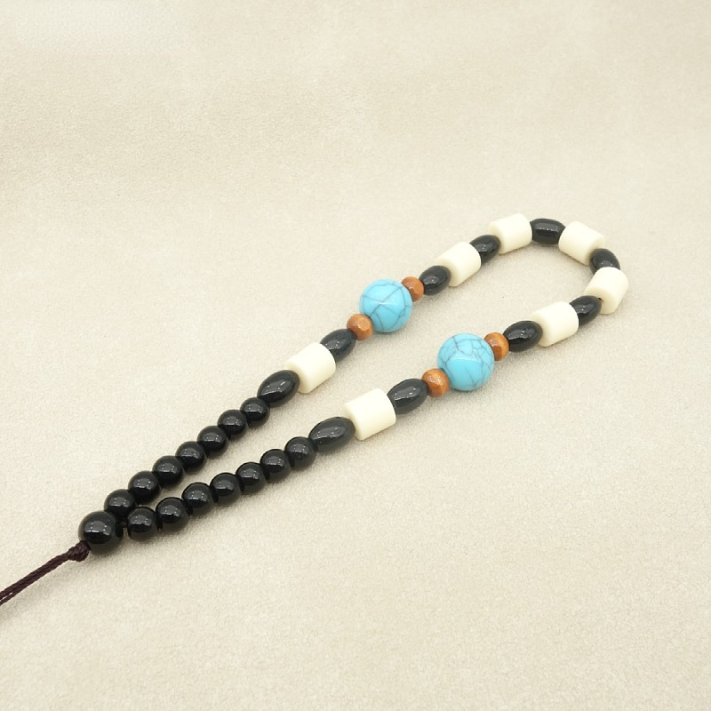 Colorful Stone Bead Braided Bracelet