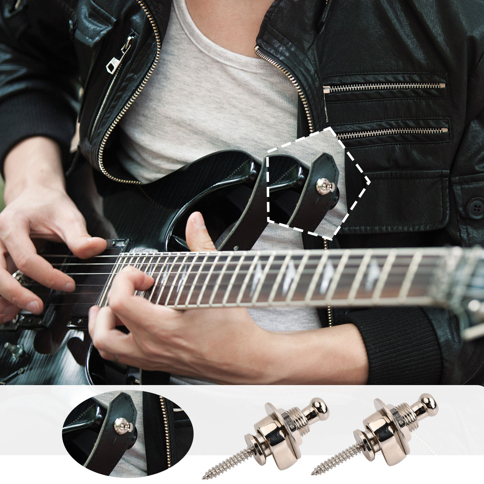 Quick Release Guitar Strap Locks Metal Guitar Strap Lock Set - Temu