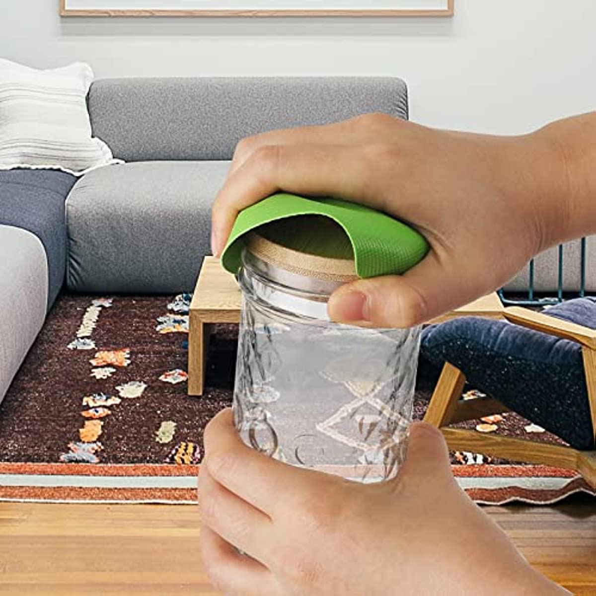 Jar Opener with Rubber Grip for Seniors with Arthritis and Weak