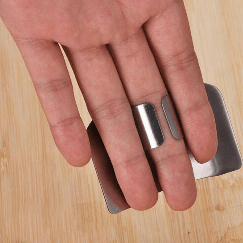 Stainless Steel Finger Hand Protector, 3PCS Stainless Steel Finger Guard  for Cutting Food, Premium Finger Shield Knife Cutting Protector Slicing  Tool