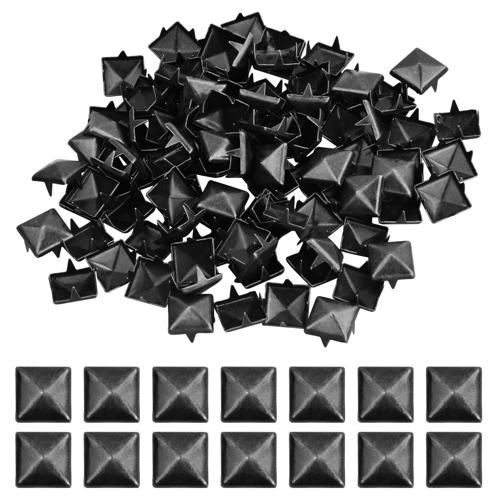 Square Rivets Metal Rivets Punk Pyramid Rivets Diy Leather - Temu