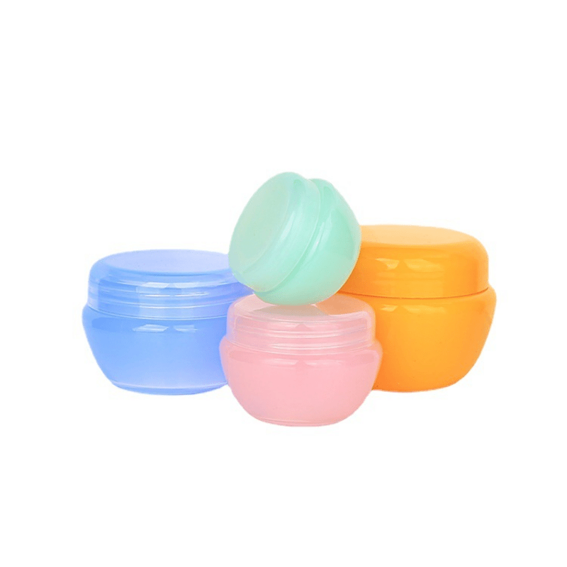 Contenitori di bellezza in plastica vuoti piccoli barattoli cosmetici  incernierati con coperchio attaccato Lip Balm Pot 3 Ml 3 Gram Clear 25  barattoli 5006-25 -  Italia