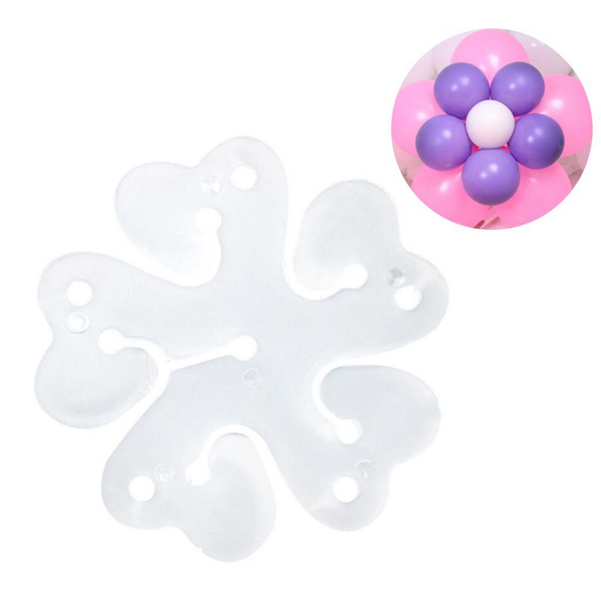 10pcs Flower Balloons Decoration Accessories, Plum Clip Practical