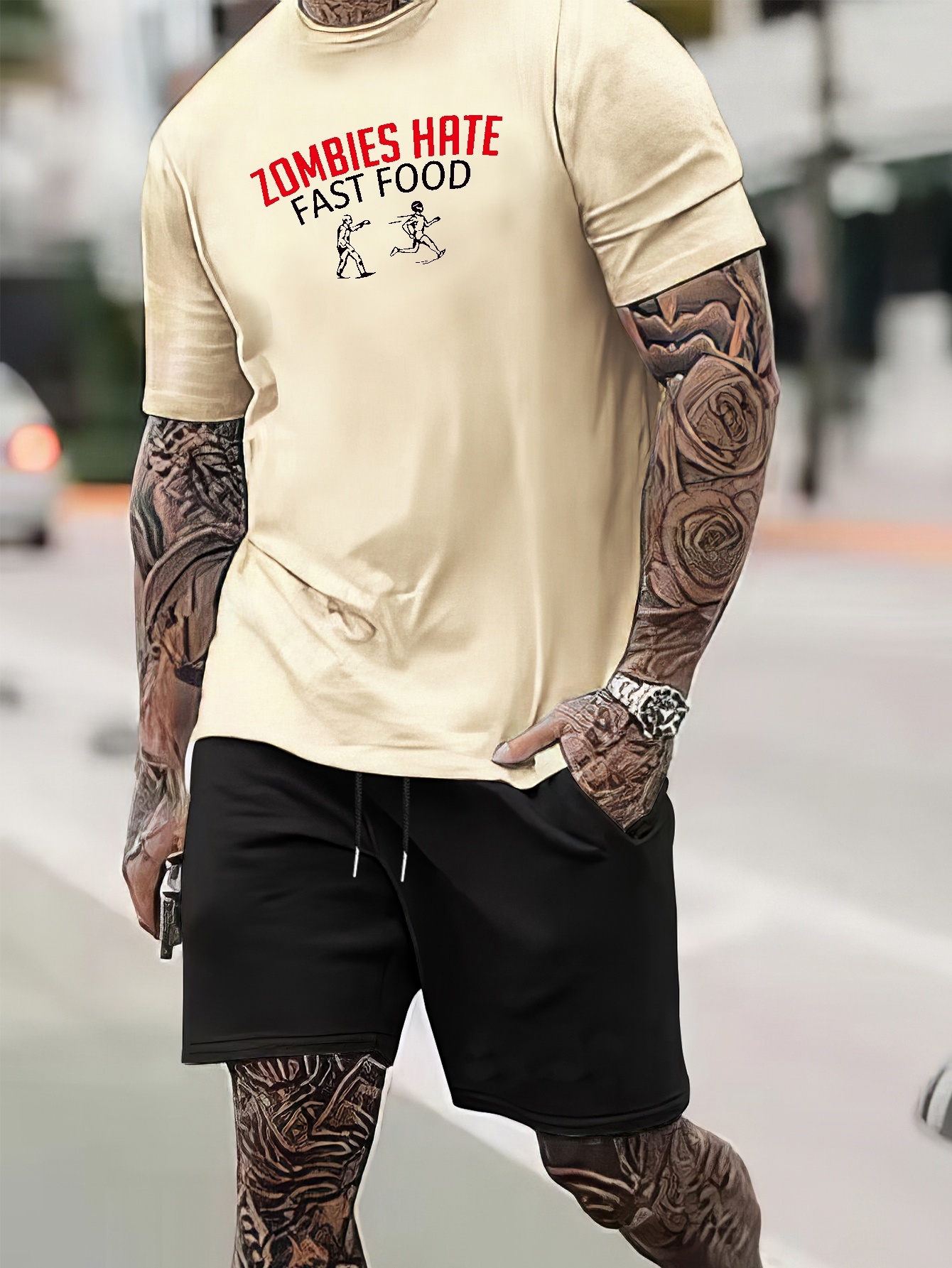 Jogging Suit: Top/Shorts Tattoo