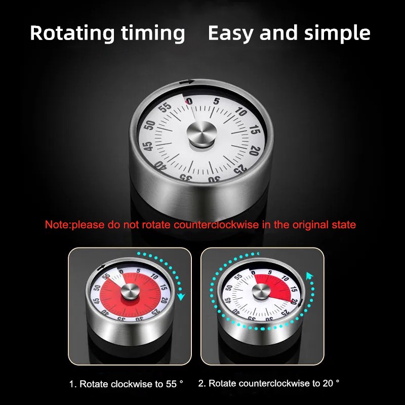 Mechanical Cooking Kitchen Timer with Magnet Kitchen Gadgets