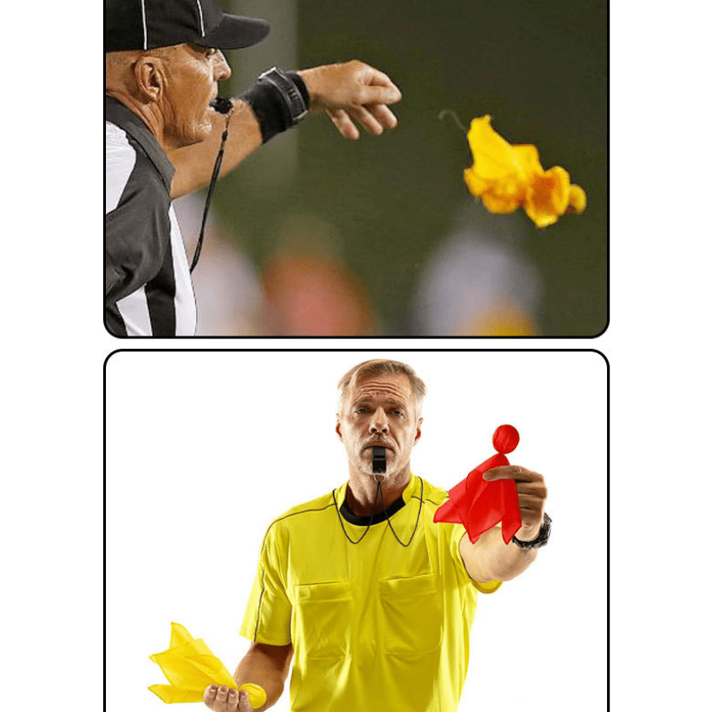 Referee Flag Set - Football Penalty Accessories For Sports Fans - Temu