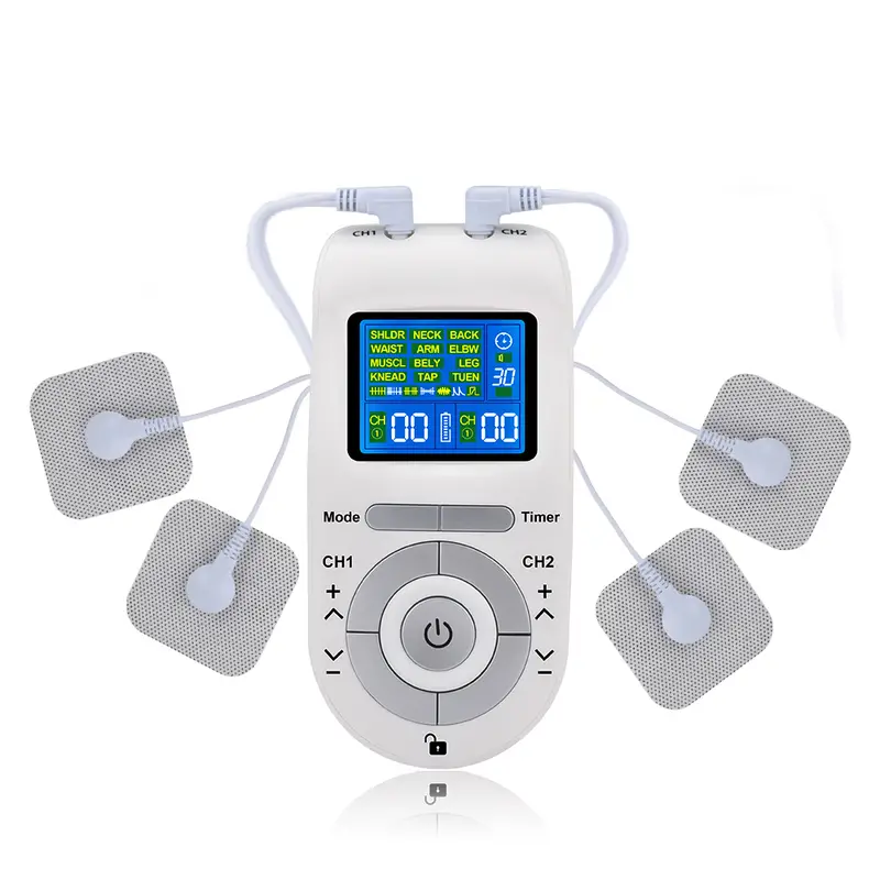 Tens Machine Unit With 12 Modes And 4 Electrode Pads For Pain Relief ...