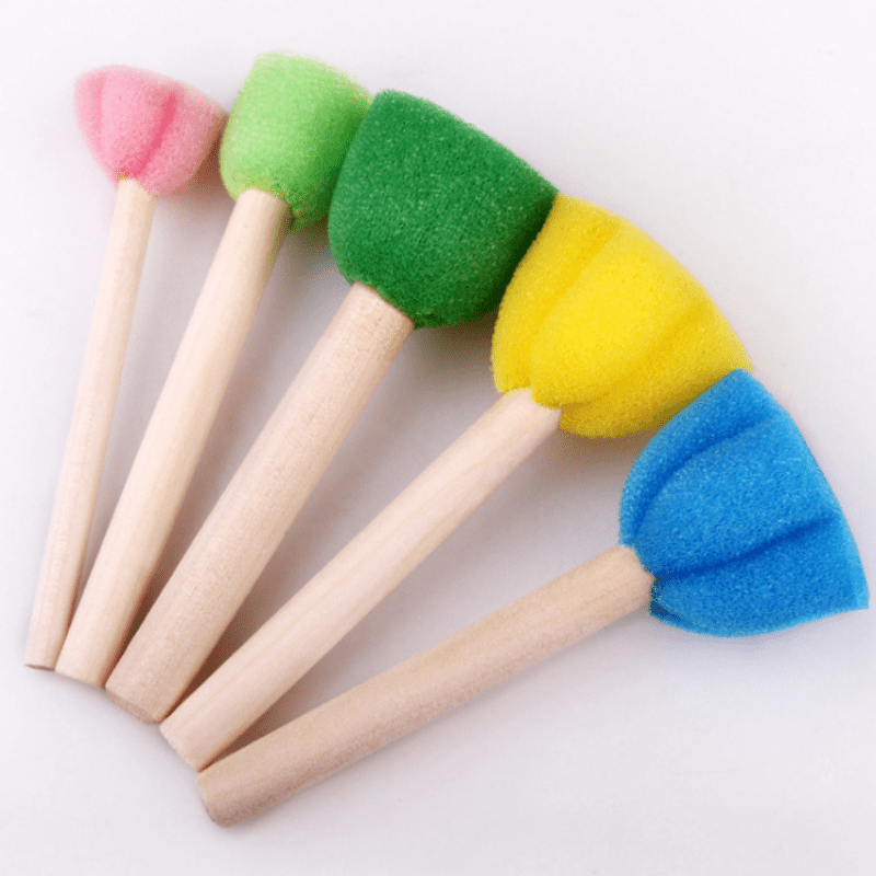 Paint Sponges, 16 Pieces Paint Brushes Painting Foam Drawing Tools DIY  Graffiti Painting Supplies for Kids Children