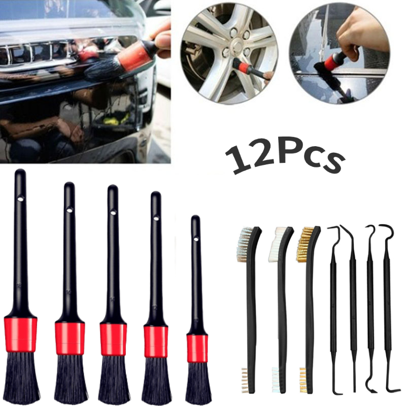 5Pcs/set Car Detailing Brush Car Dashboard Air Outlet Detailing
