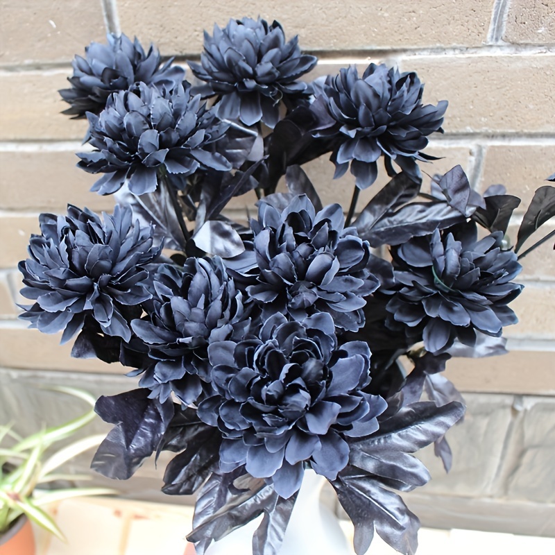 Black Artificial Flowers Home, Plants Black Flowers