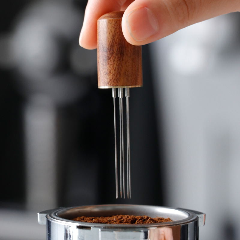 Black Coffee Needle Leveler With Magnet Coffee Stirrer Stainless