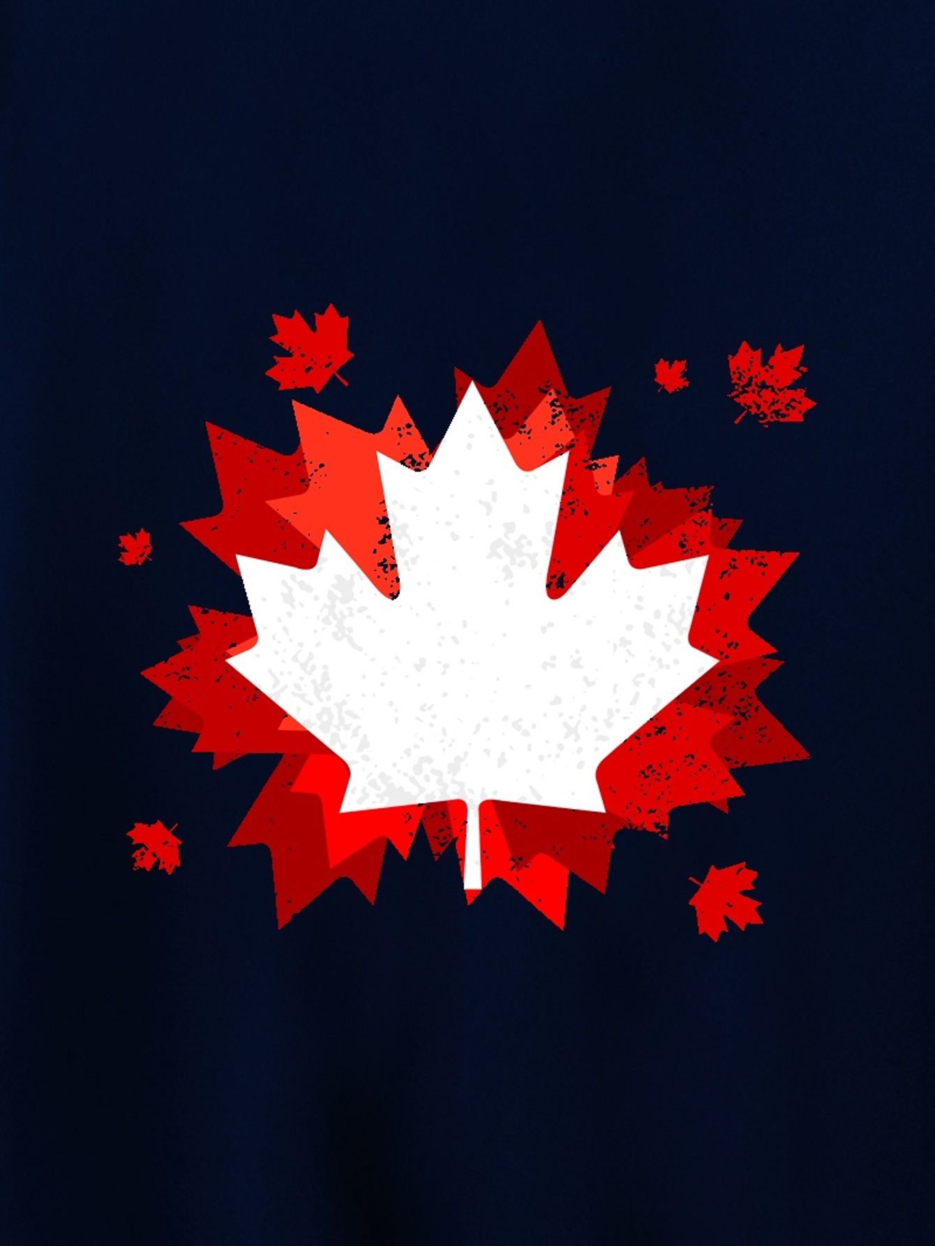 Men's Suit, Men's Maple Leaf Graphic Short Sleeves T-shirt
