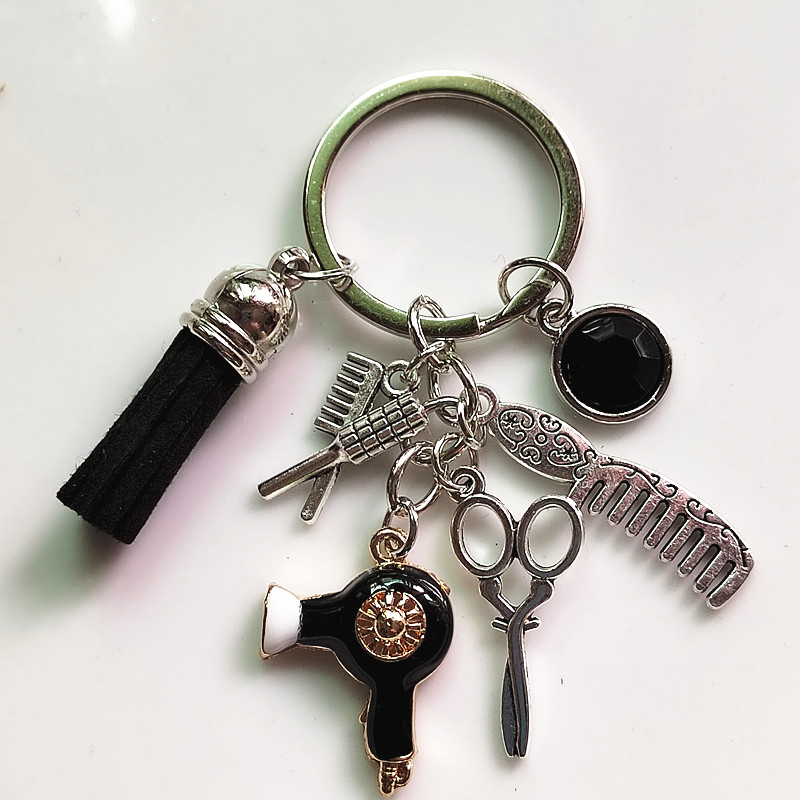 Fashionable Exaggerated Unique Keychain Men Hairdresser's - Temu