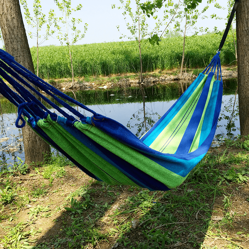 Outdoor Swing Hanging Double Rocking Bed Adult Hammock
