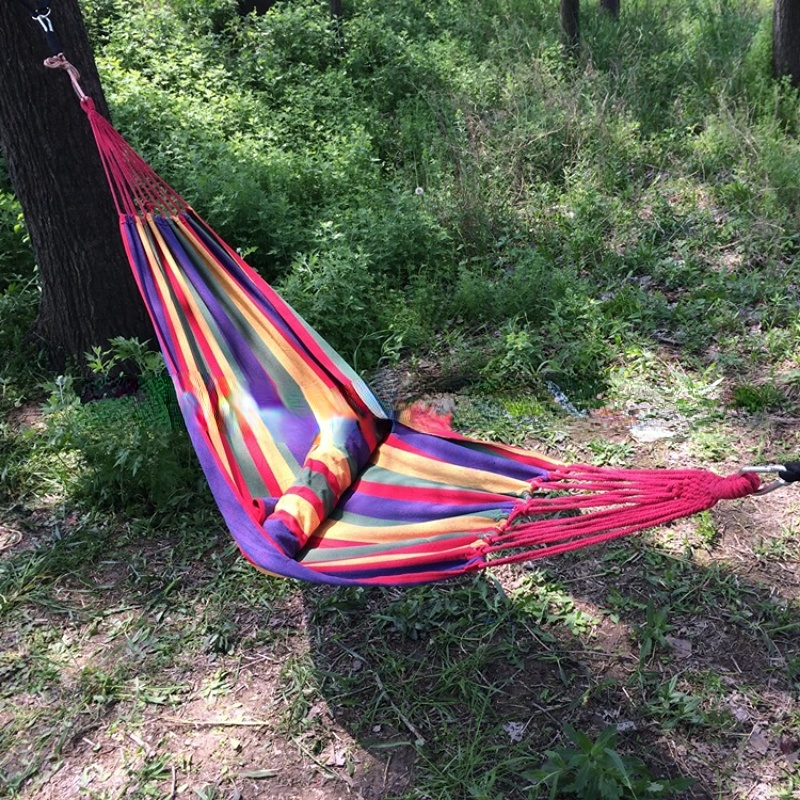 Outdoor Swing Hanging Double Rocking Bed Adult Hammock
