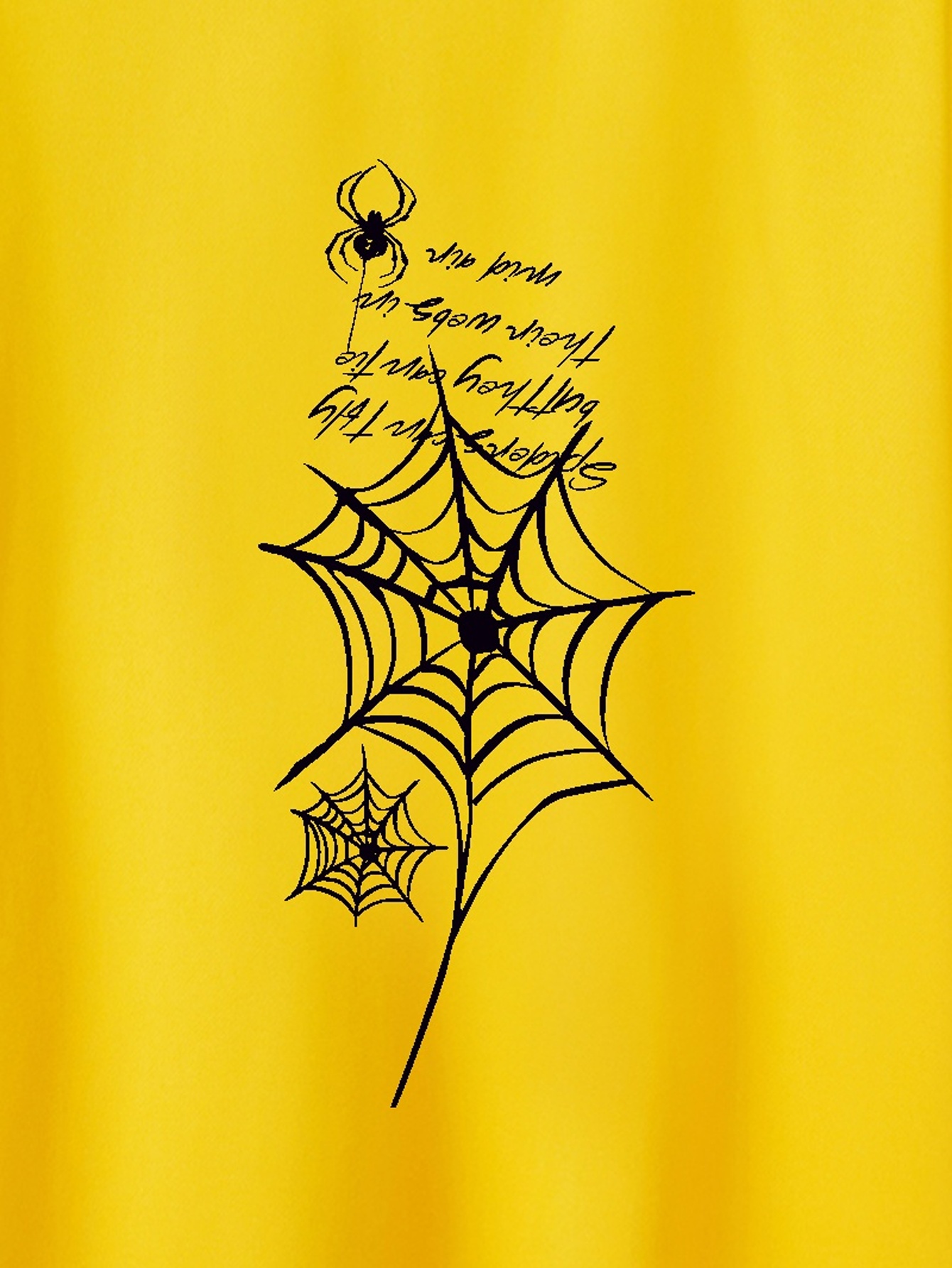 Sp5der Web Tee Yellow/Black