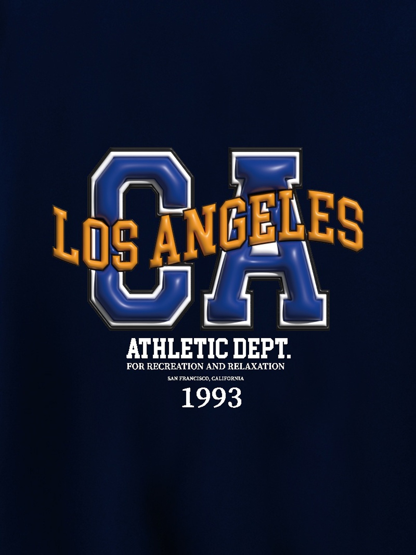 Los Angeles California Typography Set Of Athletic Print For Tshirt