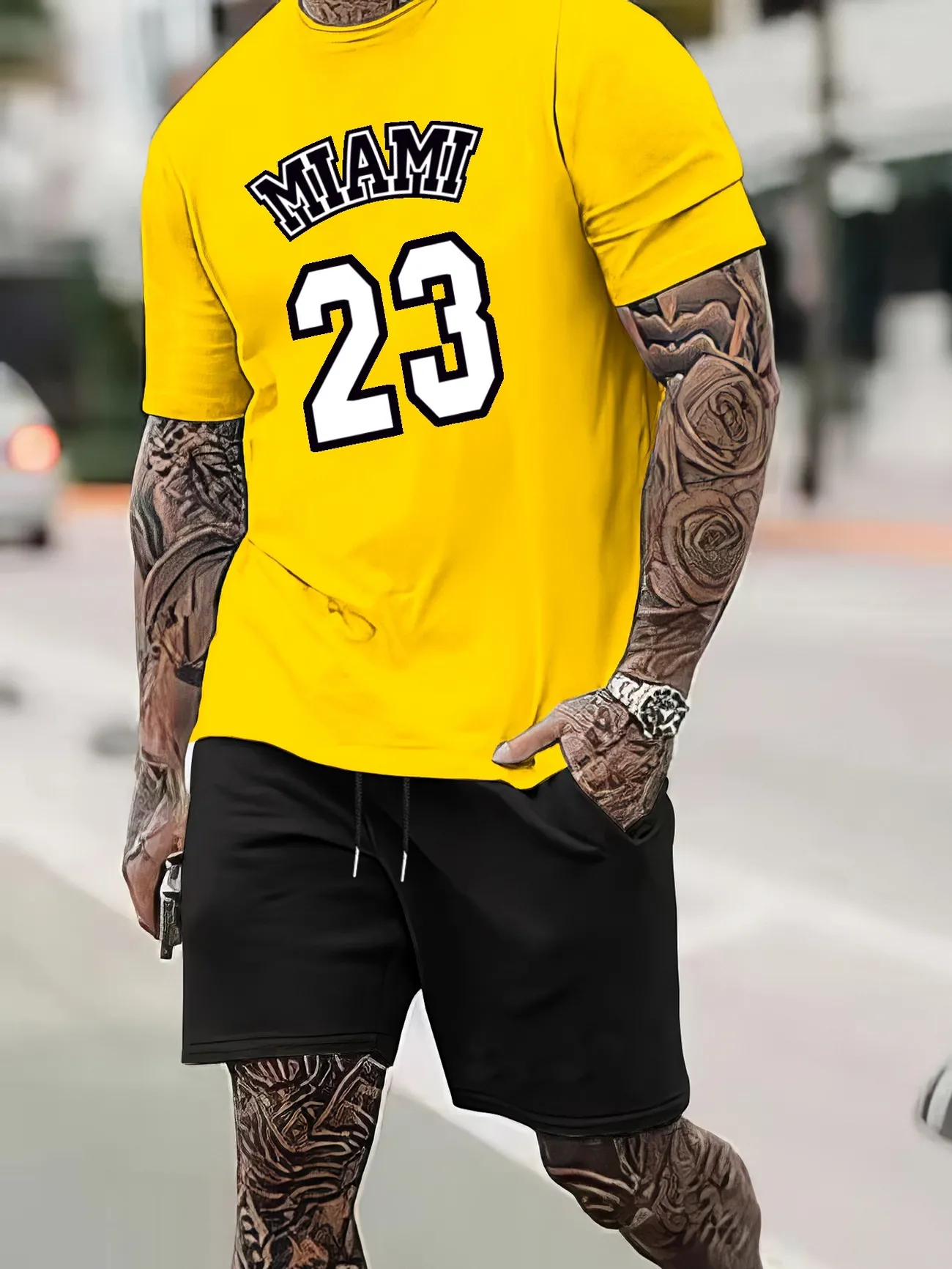 black and yellow miami heat jersey