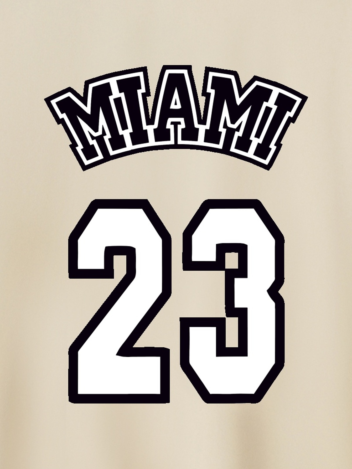 Men's Trend ''miami'' Letter Graphic Short Sleeve T Shirt And